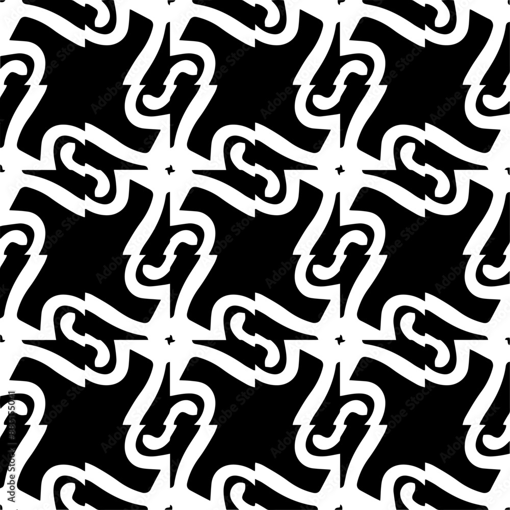 Abstract black figures on a whire background. Seamless texture for fashion, textile design, on wall paper, wrapping paper, fabrics and home decor. Simple repeat pattern. Abstract black figures on a whire background. Seamless texture for fashion, textile design, on wall paper, wrapping paper, fabrics and home decor. Simple repeat pattern.