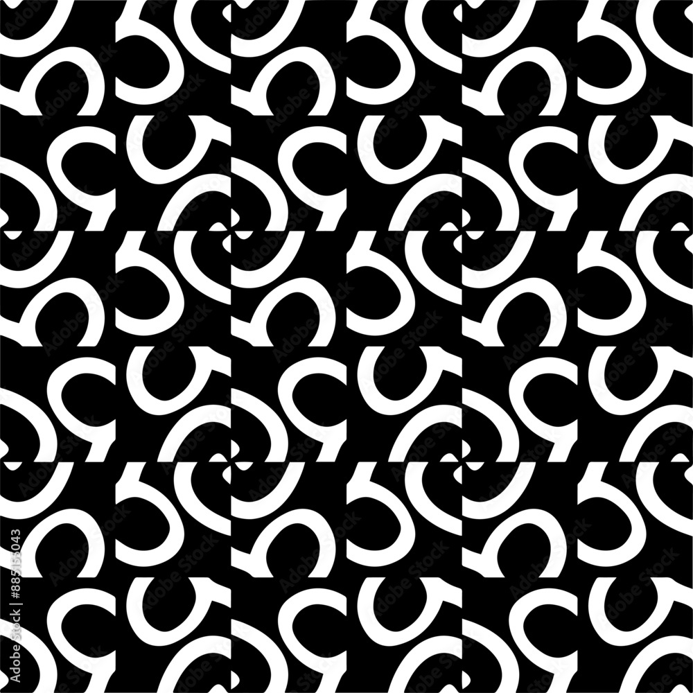 Abstract black figures on a whire background. Seamless texture for fashion, textile design, on wall paper, wrapping paper, fabrics and home decor. Simple repeat pattern. Abstract black figures on a whire background. Seamless texture for fashion, textile design, on wall paper, wrapping paper, fabrics and home decor. Simple repeat pattern.
