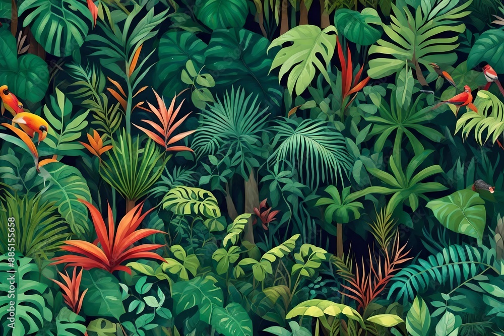 Fototapeta premium tropical rain forest,