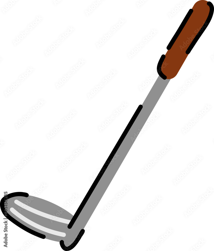 stick golf ball cartoon illustration icon stick golf ball cartoon illustration icon