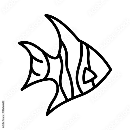 Angel Fish Lineart