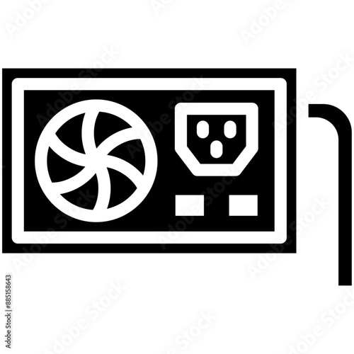 AC Supply vector icon illustration of School iconset.