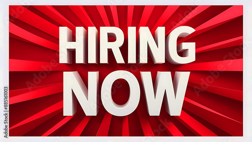 Wallpaper Mural  We are hiring social media post design template .Hiring Job post template, We are hiring Job advertisement .Job vacancy social media design.Red white background.  Torontodigital.ca