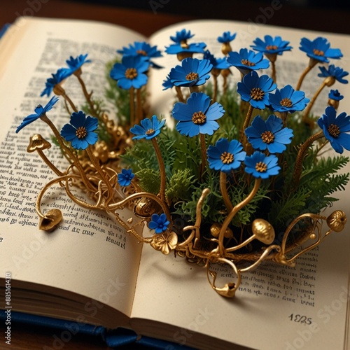  Floral Tome Sculpture