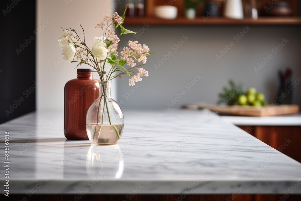 Fotografie Kitchen table furniture flower.