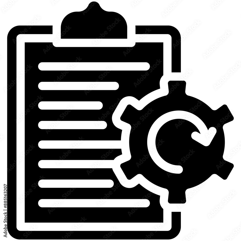 Policy Deployment vector icon illustration of Human Resource iconset.