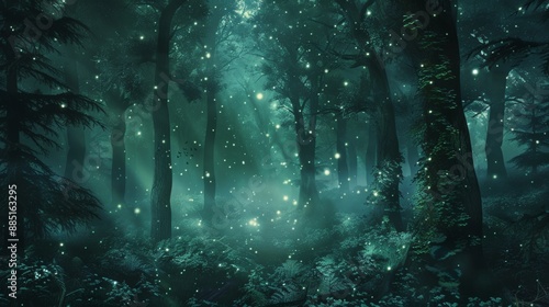 dark forest background 