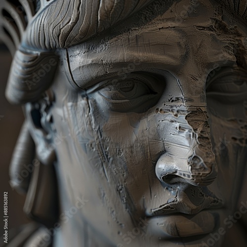 Close Up of Statue of Liberty Wearing Crown