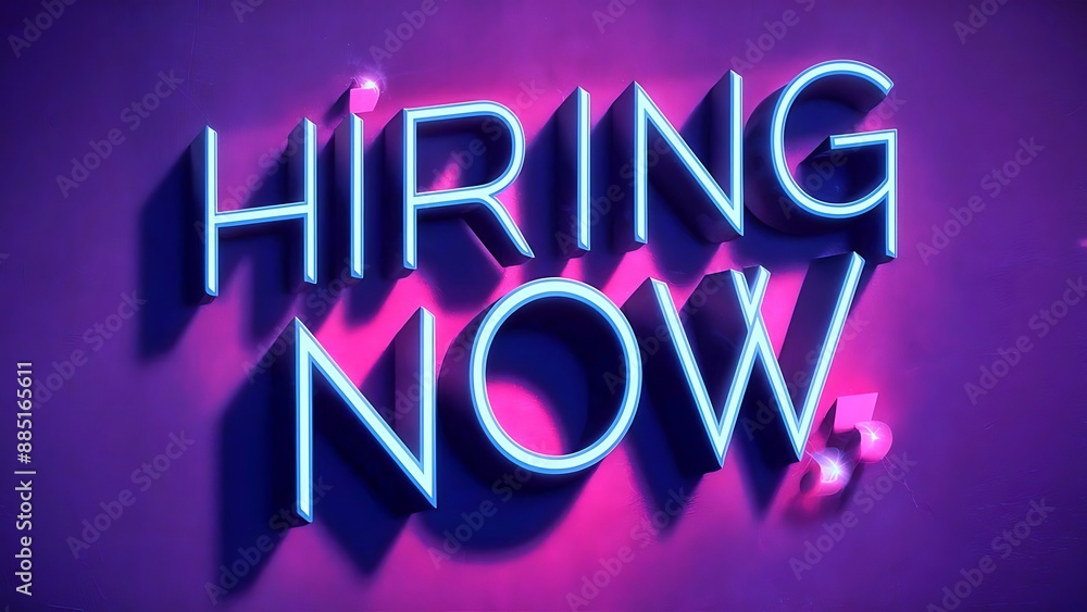 Fototapeta premium We are hiring social media post design template .Hiring Job post template, We are hiring Job advertisement .Job vacancy social media design.Red white background. 