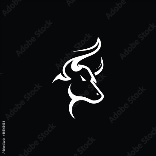 bull head design vector illustration