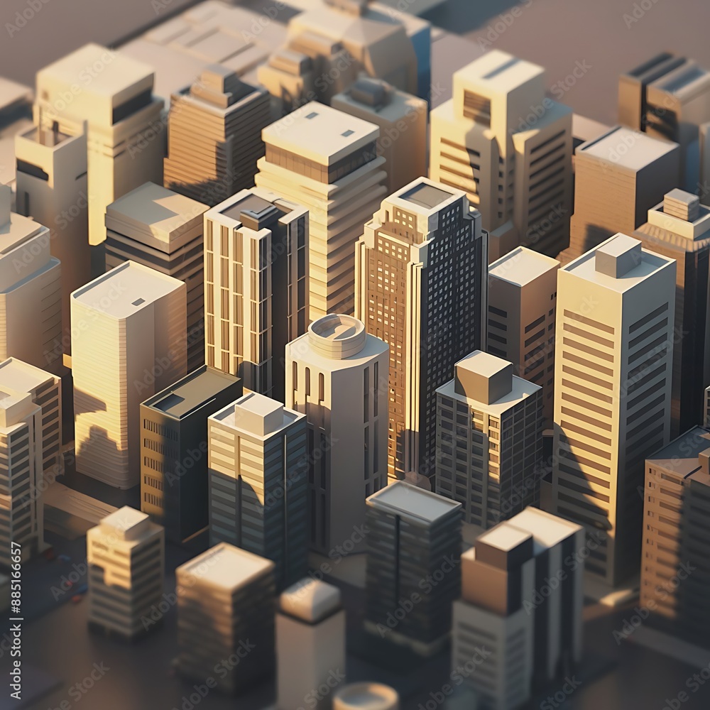 3d building isometric style background 3d building isometric style background