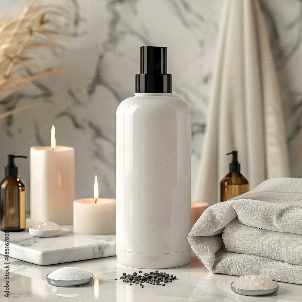 A mockup of an all white shampoo bottle with a bla 018 bottle, beauty, isolated, spa, cosmetics, white, container, care, cosmetic, glass, perfume, plastic, liquid, bath, health, soap, shampoo, hygien A mockup of an all white shampoo bottle with a bla 018 bottle, beauty, isolated, spa, cosmetics, white, container, care, cosmetic, glass, perfume, plastic, liquid, bath, health, soap, shampoo, hygien