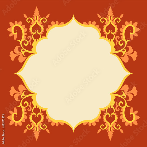 Luxury Floral frame for invitation, decoration, pictures, card, gift cards, weddings, letter, and more