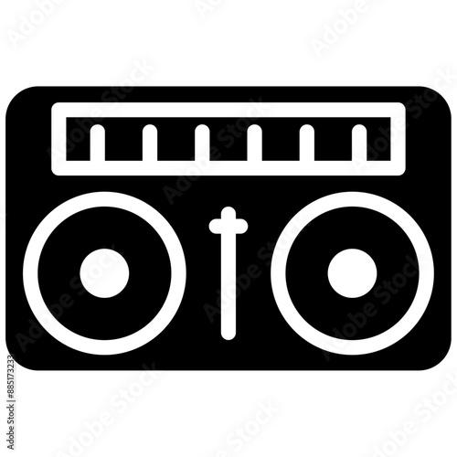 DJ vector icon illustration of Party and Celebration iconset.