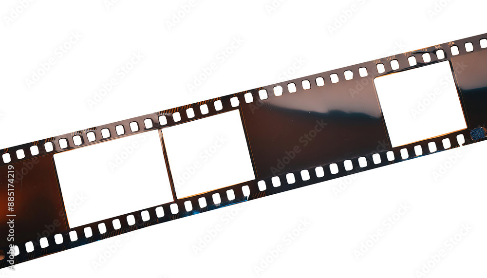 Obraz premium Film strip png, film reels png, film reels png transparent film strip isolated on white, old film reels background.