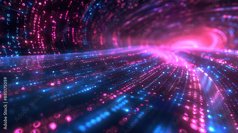 Fabric of cyber information and data streams. trending data process Fabric of cyber information and data streams. trending data process