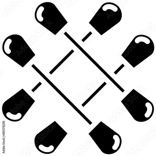 Cotton Swabs vector icon illustration of Pharmacy iconset.