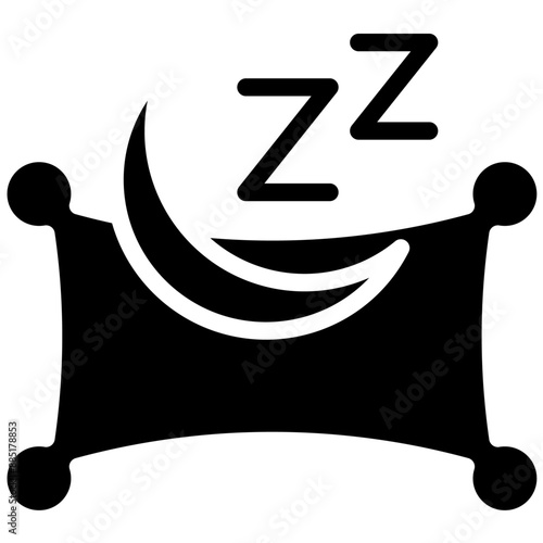 Sleep vector icon illustration of Pilates iconset.