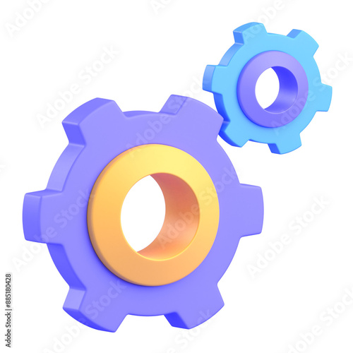 Integration 3D illustration