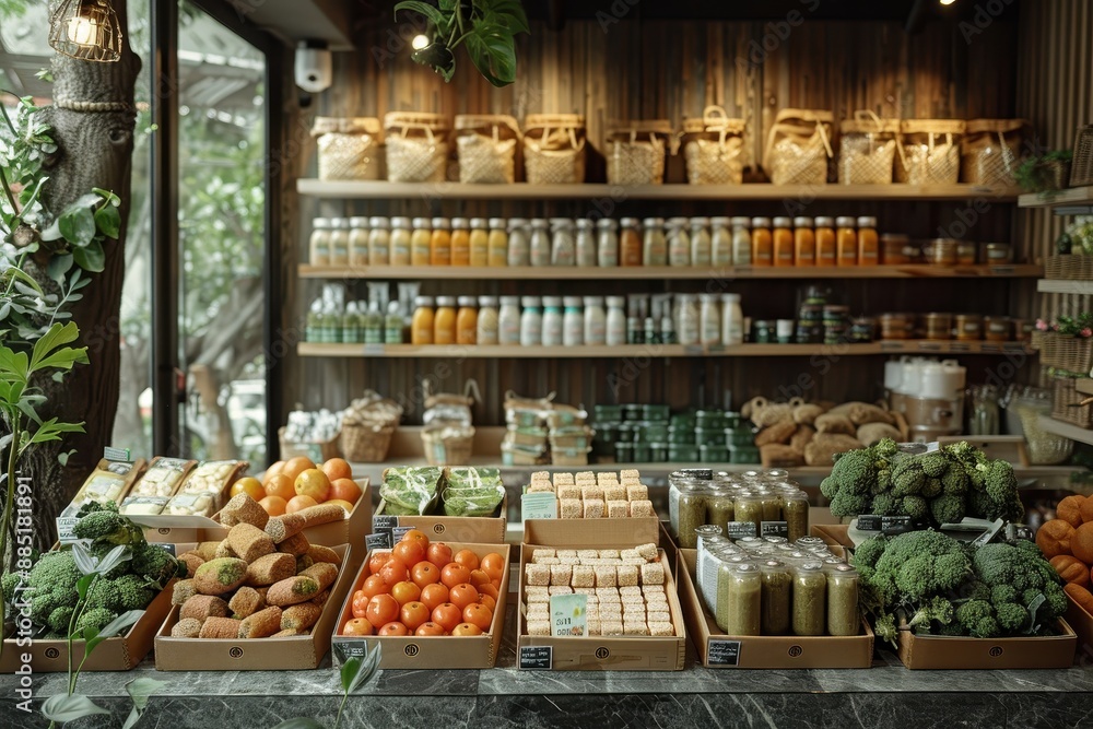 An eco-friendly store selling products with minimal packaging and reusable alternatives. An eco-friendly store selling products with minimal packaging and reusable alternatives.