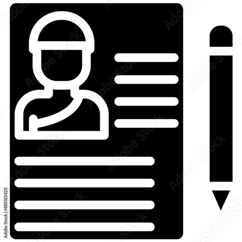 Registration vector icon illustration of Hajj Pilgrimage iconset.