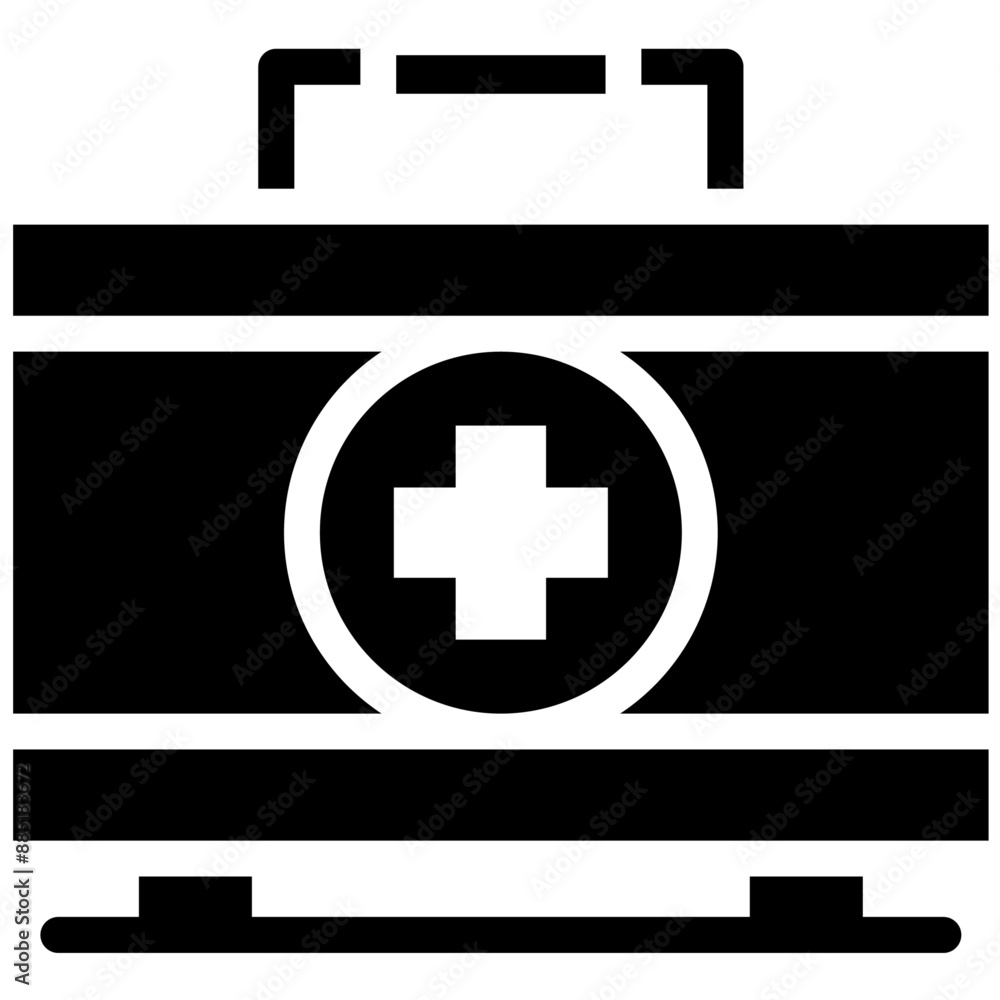 Fototapeta premium Health Kit vector icon illustration of Hajj Pilgrimage iconset.
