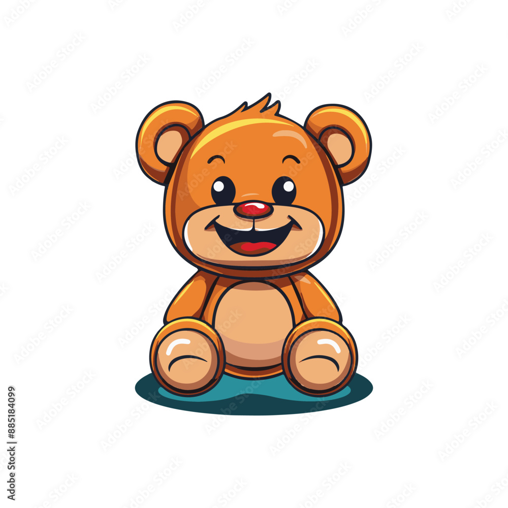 Obraz premium cute mascot toy bear vector design
