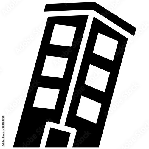 Leaning Tower vector icon illustration of Italy iconset.