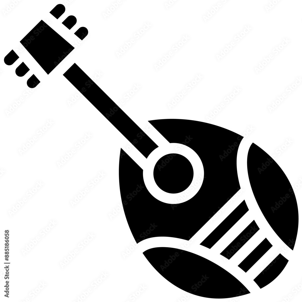 Mandolin vector icon illustration of Italy iconset. Mandolin vector icon illustration of Italy iconset.