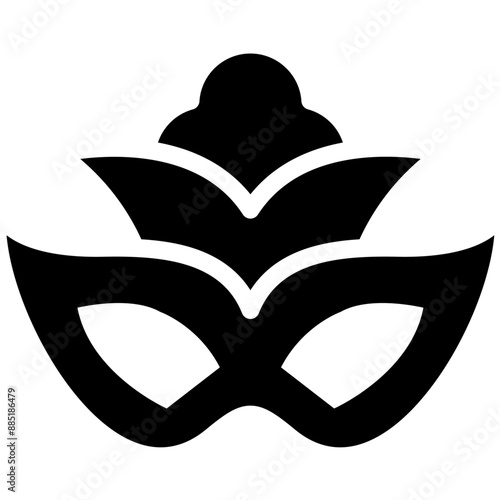 Italian Opera Mask vector icon illustration of Italy iconset.