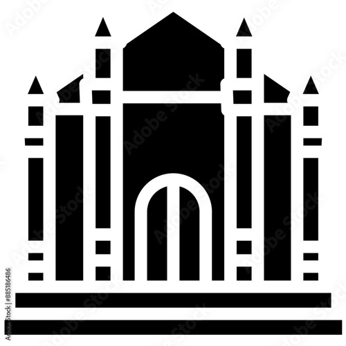 Milan Fashion vector icon illustration of Italy iconset.