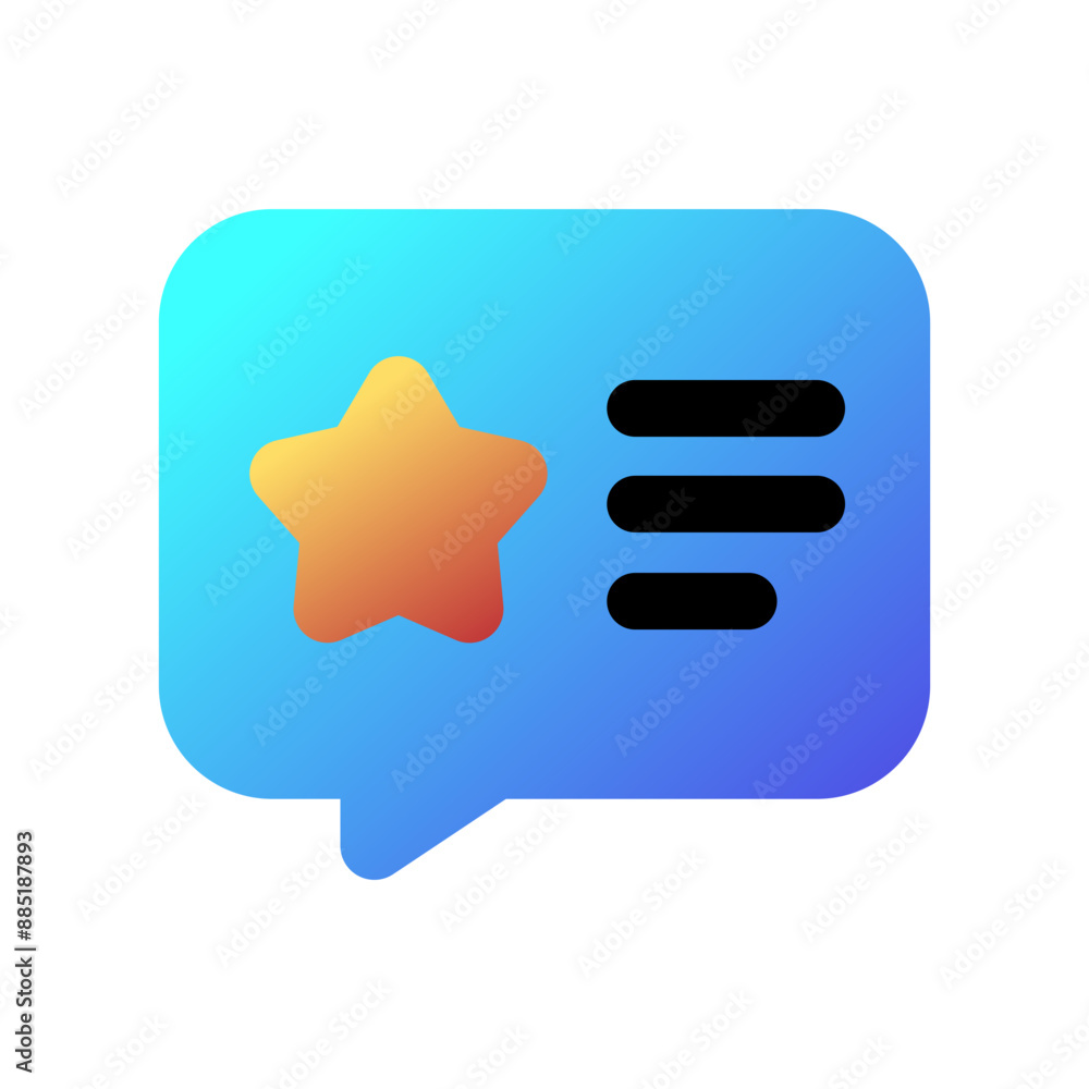 Editable review, comment, star vector icon. Part of a big icon set family. Perfect for web and app interfaces, presentations, infographics, etc Editable review, comment, star vector icon. Part of a big icon set family. Perfect for web and app interfaces, presentations, infographics, etc