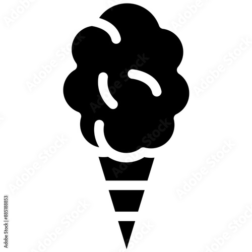 Cotton Candy vector icon illustration of Festa Junina iconset.