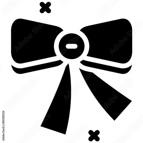 Festive Ribbon vector icon illustration of Festa Junina iconset.