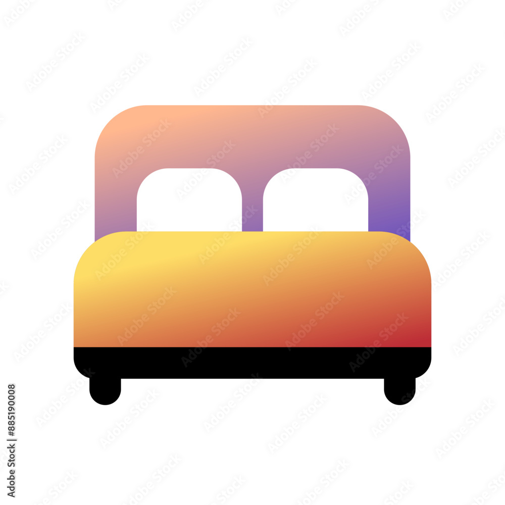 Editable double bed vector icon. Part of a big icon set family. Perfect for web and app interfaces, presentations, infographics, etc Editable double bed vector icon. Part of a big icon set family. Perfect for web and app interfaces, presentations, infographics, etc