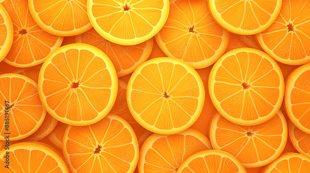 Freshly sliced orange background. Generative AI Freshly sliced orange background. Generative AI