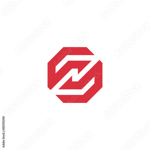 Free Download Octagon Sync logo design vector template - GFXLoad