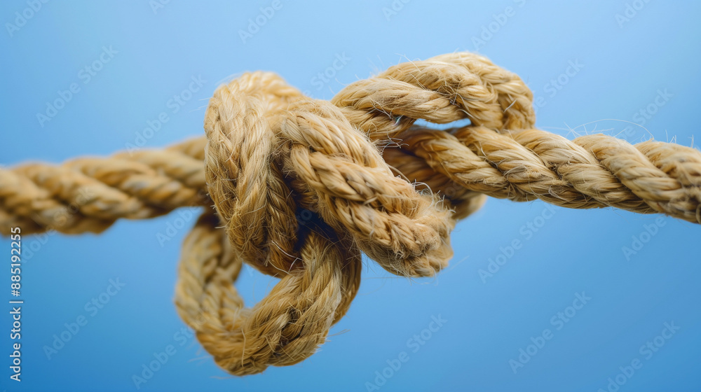 knot on a rope knot on a rope