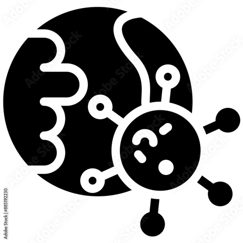 Epidemic Outbreak vector icon illustration of Infectious Diseases iconset.
