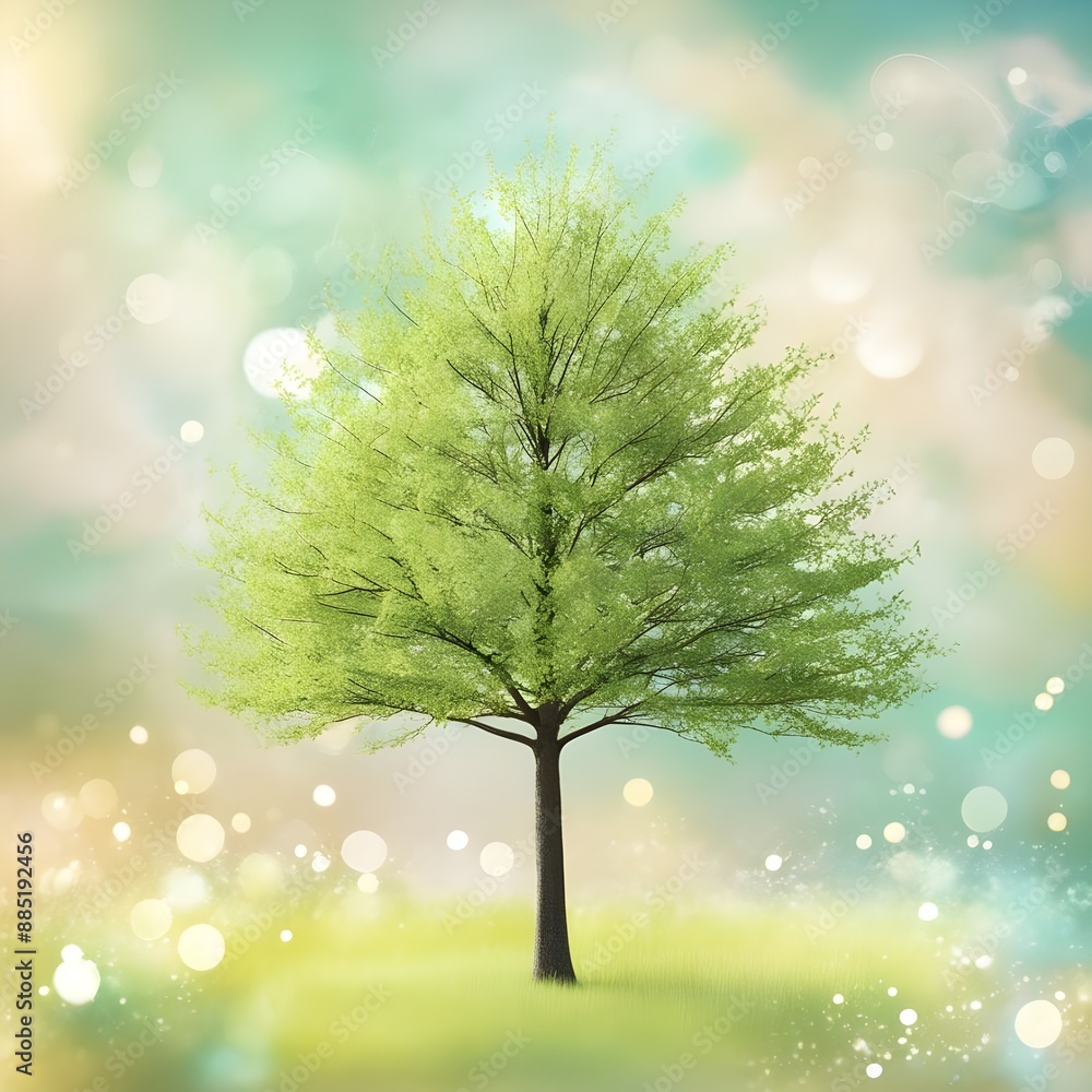 blur background of green tree with sky bokeh nature blur background of green tree with sky bokeh nature