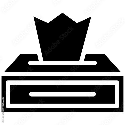 Sanitizing Wipes vector icon illustration of Infectious Diseases iconset.