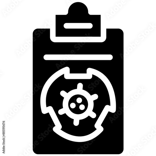 Disease Surveillance vector icon illustration of Infectious Diseases iconset.