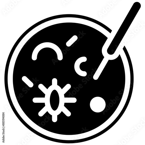 Pathogenic Sample vector icon illustration of Infectious Diseases iconset.