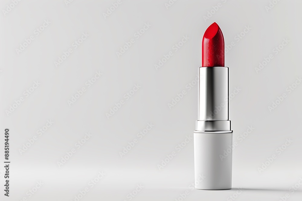 Red Lipstick On White Background Red Lipstick On White Background