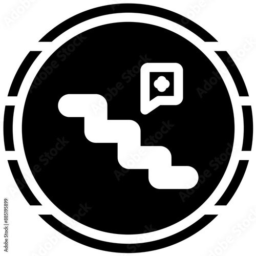 Cancer Staging vector icon illustration of Chemotherapy iconset.