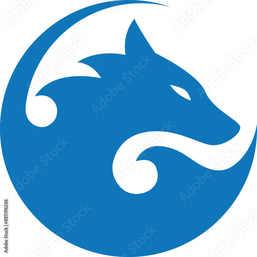 Atlantic Wolf logo vector illustration