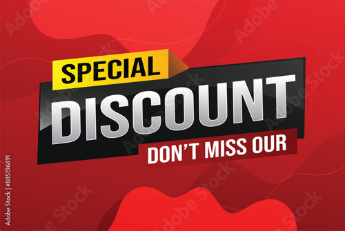 discount special offer poster dont miss out banner graphic design icon logo sign symbol social media website coupon

