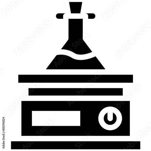 Stirrer vector icon illustration of Lab iconset.