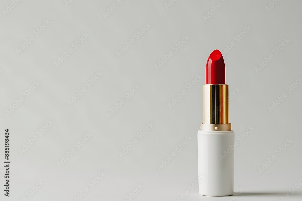 Red Lipstick on White Background Red Lipstick on White Background