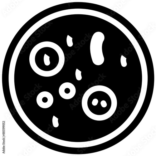Microorganism vector icon illustration of Lab iconset.